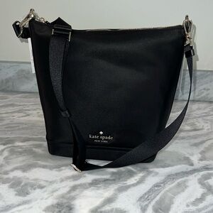 Kate Spade black duffle crossbody bag. Brand new with tags